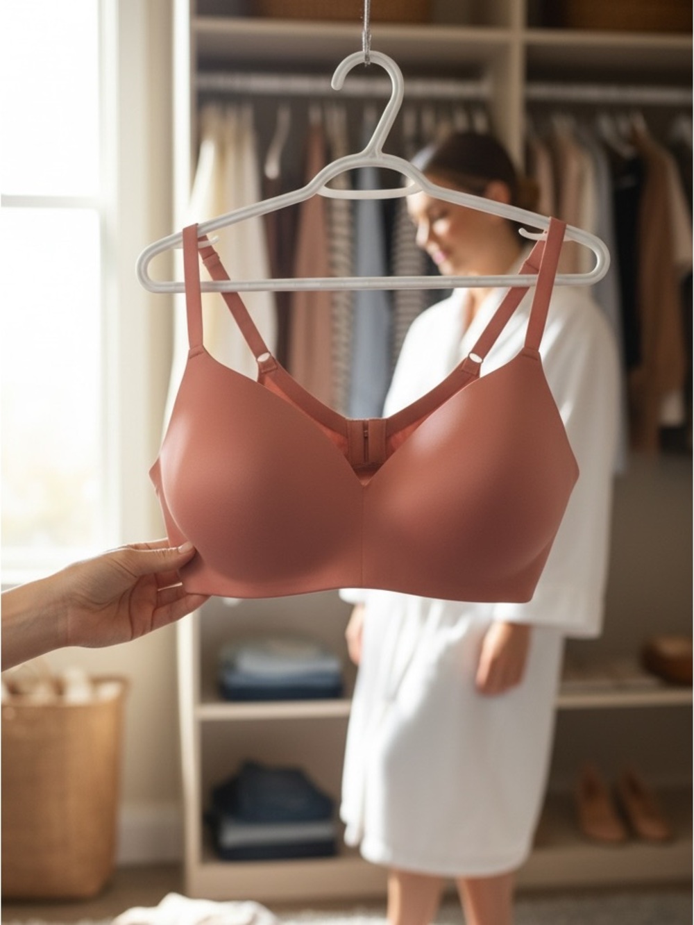 WonderBra Full Coverage Comfort Bra - Size 40D - Dusty Rose